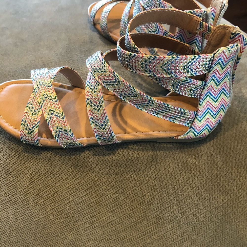 Girls wrap sandals